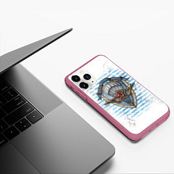 Чехол iPhone 11 Pro матовый ВДВ, цвет: 3D-малиновый — фото 2