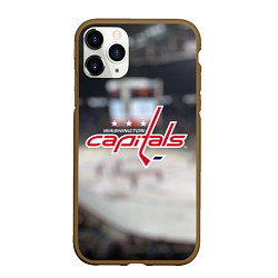 Чехол iPhone 11 Pro матовый Washington Capitals, цвет: 3D-коричневый