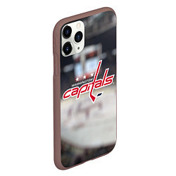 Чехол iPhone 11 Pro матовый Washington Capitals, цвет: 3D-коричневый — фото 2