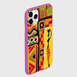 Чехол iPhone 11 Pro матовый Африка, цвет: 3D-фиолетовый — фото 2
