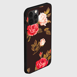 Чехол для iPhone 12 Pro Max Мотив из роз, цвет: 3D-черный — фото 2