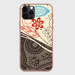 Чехол для iPhone 12 Pro Max Прованс, цвет: 3D-светло-розовый