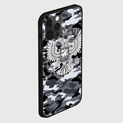 Чехол для iPhone 12 Pro Max Городской камуфляж Россия, цвет: 3D-черный — фото 2