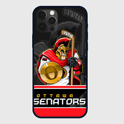 Чехол для iPhone 12 Pro Max Ottawa Senators, цвет: 3D-черный