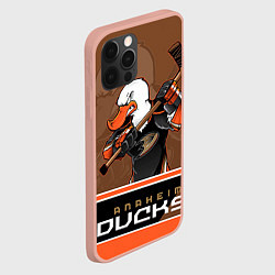 Чехол для iPhone 12 Pro Max Anaheim Ducks, цвет: 3D-светло-розовый — фото 2
