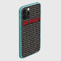 Чехол для iPhone 12 Pro Max Mr. Robot: Binary code, цвет: 3D-мятный — фото 2