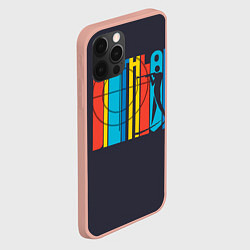 Чехол для iPhone 12 Pro Max Радужный спорт, цвет: 3D-светло-розовый — фото 2