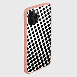 Чехол для iPhone 12 Pro Max Белый в горошек, цвет: 3D-светло-розовый — фото 2