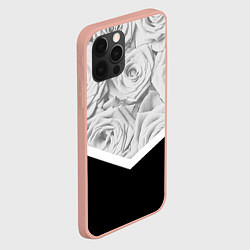 Чехол для iPhone 12 Pro Max Розы, цвет: 3D-светло-розовый — фото 2