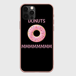 Чехол для iPhone 12 Pro Max Donuts, цвет: 3D-светло-розовый