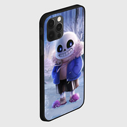 Чехол для iPhone 12 Pro Max Winter forest & Sans, цвет: 3D-черный — фото 2