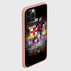 Чехол для iPhone 12 Pro Max Messi FCB, цвет: 3D-светло-розовый — фото 2