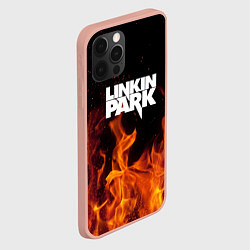 Чехол для iPhone 12 Pro Max Linkin Park: Hell Flame, цвет: 3D-светло-розовый — фото 2