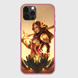 Чехол для iPhone 12 Pro Max Ginger, цвет: 3D-малиновый