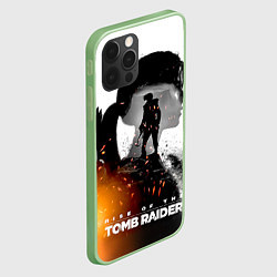 Чехол для iPhone 12 Pro Max Rise of the Tomb Raider 1, цвет: 3D-салатовый — фото 2