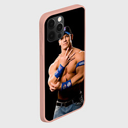 Чехол для iPhone 12 Pro Max Джон Сина борец, цвет: 3D-светло-розовый — фото 2