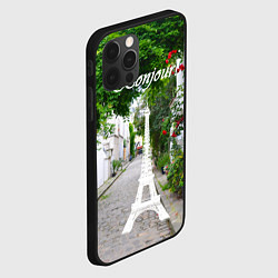 Чехол для iPhone 12 Pro Max Bonjour Paris, цвет: 3D-черный — фото 2