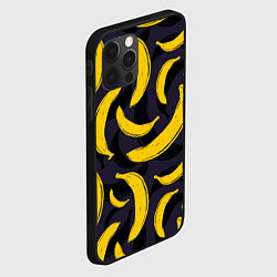 Чехол для iPhone 12 Pro Max Бананы, цвет: 3D-черный — фото 2