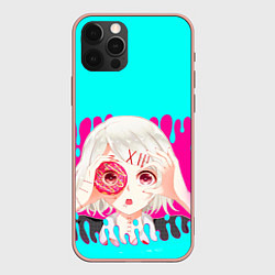 Чехол для iPhone 12 Pro Max Tokyo Ghoul, цвет: 3D-светло-розовый