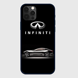 Чехол для iPhone 12 Pro Max Infiniti, цвет: 3D-черный