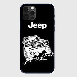 Чехол для iPhone 12 Pro Max Jeep, цвет: 3D-черный