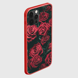 Чехол для iPhone 12 Pro Max Бархатные розы, цвет: 3D-красный — фото 2