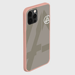 Чехол для iPhone 12 Pro Max Linkin Park: Grey style, цвет: 3D-светло-розовый — фото 2