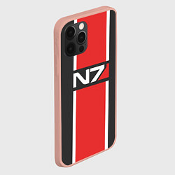 Чехол для iPhone 12 Pro Max Mass Effect: N7, цвет: 3D-светло-розовый — фото 2