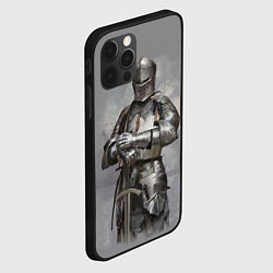 Чехол для iPhone 12 Pro Max Рыцарь, цвет: 3D-черный — фото 2