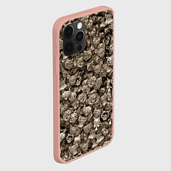 Чехол для iPhone 12 Pro Max Зомби котики, цвет: 3D-светло-розовый — фото 2