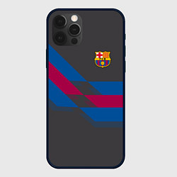 Чехол для iPhone 12 Pro Max Barcelona FC: Dark style, цвет: 3D-черный