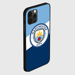 Чехол для iPhone 12 Pro Max FC Manchester City: Colors, цвет: 3D-черный — фото 2