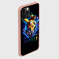Чехол для iPhone 12 Pro Max Retro Pikachu, цвет: 3D-светло-розовый — фото 2