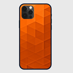 Чехол для iPhone 12 Pro Max Orange abstraction, цвет: 3D-черный