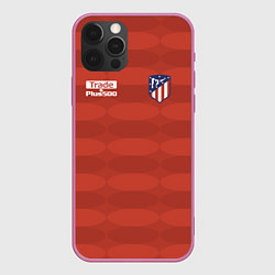 Чехол для iPhone 12 Pro Max Atletico Madrid: Red Ellipse, цвет: 3D-малиновый