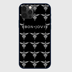 Чехол для iPhone 12 Pro Max Bon Jovi, цвет: 3D-черный