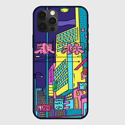 Чехол для iPhone 12 Pro Max Токио сити, цвет: 3D-черный