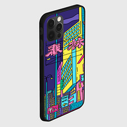 Чехол для iPhone 12 Pro Max Токио сити, цвет: 3D-черный — фото 2