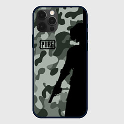 Чехол для iPhone 12 Pro Max PUBG: Camo Shadow, цвет: 3D-черный