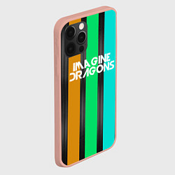 Чехол для iPhone 12 Pro Max Imagine Dragons: Evolve Lines, цвет: 3D-светло-розовый — фото 2