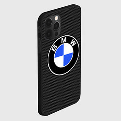 Чехол для iPhone 12 Pro Max BMW CARBON БМВ КАРБОН, цвет: 3D-черный — фото 2