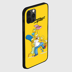 Чехол для iPhone 12 Pro Max Simpsons Family, цвет: 3D-черный — фото 2