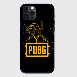 Чехол для iPhone 12 Pro Max PUBG: Black Soldier, цвет: 3D-черный