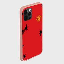 Чехол для iPhone 12 Pro Max FC Manchester United: Red Original, цвет: 3D-светло-розовый — фото 2