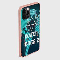 Чехол для iPhone 12 Pro Max Watch Dogs 2: Network Hack, цвет: 3D-светло-розовый — фото 2