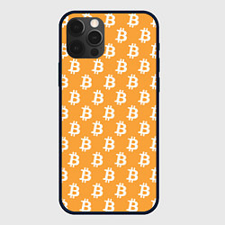 Чехол для iPhone 12 Pro Max BTC Pattern, цвет: 3D-черный