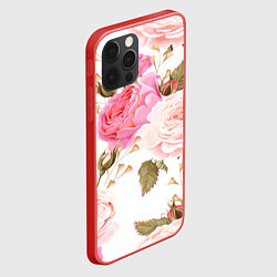 Чехол для iPhone 12 Pro Max Spring Flowers, цвет: 3D-красный — фото 2