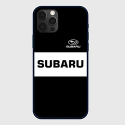 Чехол для iPhone 12 Pro Max Subaru: Black Sport, цвет: 3D-черный