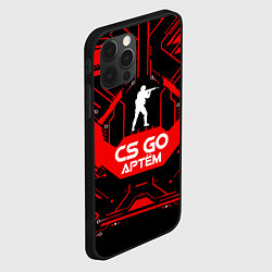 Чехол для iPhone 12 Pro Max CS:GO - Артём, цвет: 3D-черный — фото 2