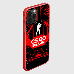 Чехол для iPhone 12 Pro Max CS:GO - Вадим, цвет: 3D-красный — фото 2